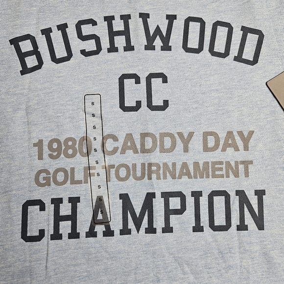 Travis Mathew Men's tshirt Small NEW Bushwood Caddy Golf theme Light Blue - Picture 2 of 5